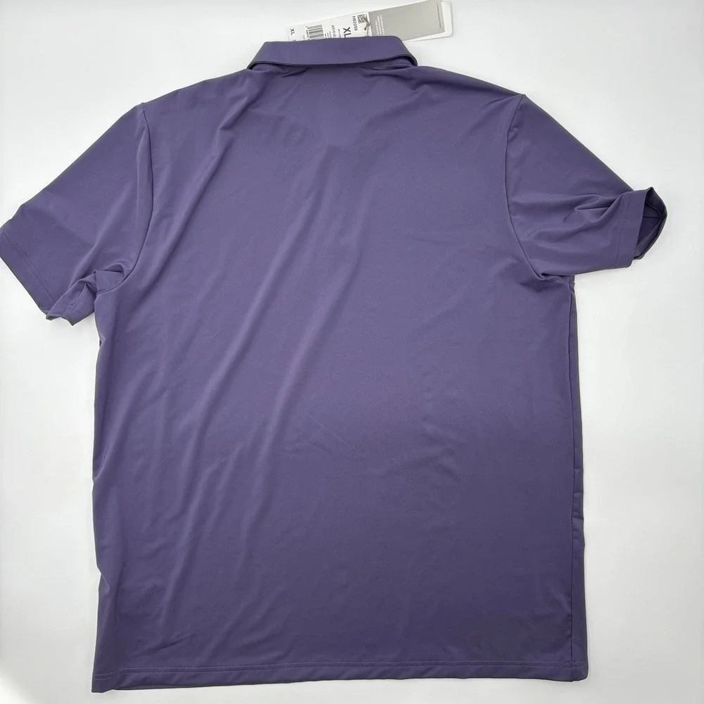 Adidas NWT Mens Polo Shirt XL Tech Purple A514 Golf Primegreen DAMAGED READ